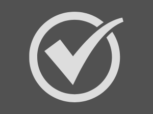  Check mark on a grey background